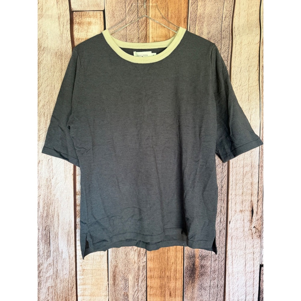 Mersea Anywear Light Sweater Short Sleeve Coastal Relaxed XL NWT